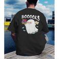 Halloween Books Librarian English Teacher Reader Reading Men's Back Print T-Shirt, funny gift
