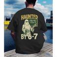 Halloween Costume Haunted By 67 Ghost Math Teacher Professor Men's Back Print T-Shirt, funny gift