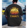 Halloween Costume Teacher Love Brains Zombie Men's Back Print T-Shirt, funny gift Halloween Costume Teacher Love Brains Zombie Men's Back Print T-Shirt, funny gift