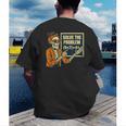 Halloween Teacher Six Seven Meme 6 7 Skeleton Spooky Costume Men's Back Print T-Shirt, funny gift