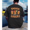 Hangin With My Cookies Gingerbread Men Women Xmas Teacher Men's Back Print T-Shirt, funny gift