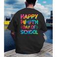 Happy 100th Day Of School Teacher Student 100 Days Tie Dye Men Women Kids Men's Back Print T-Shirt, funny gift