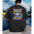 Happy Dot Day Colorful Polka Dot Cat Kitten Teachers Kids Men's Back Print T-Shirt, funny gift Happy Dot Day Colorful Polka Dot Cat Kitten Teachers Kids Men's Back Print T-Shirt, funny gift