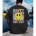 Happy Dot Day Shirts Teacher Student Girls Kids Smile Face Men's Back Print T-Shirt, funny gift