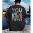 You Can Do Hard Things School Student Teachers Men's Back Print T-Shirt, funny gift You Can Do Hard Things School Student Teachers Men's Back Print T-Shirt, funny gift