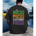 Hocus Pocus Everybody Focus Teacher Halloween Men's Back Print T-Shirt, funny gift Hocus Pocus Everybody Focus Teacher Halloween Men's Back Print T-Shirt, funny gift