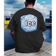 Ice Halloween Pun Costume Easy Lazy Team Group Teacher Men's Back Print T-Shirt, funny gift