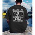 Ill Just Wait Until Its Quiet Teacher Lazy Halloween Costume Men's Back Print T-Shirt, funny gift Ill Just Wait Until Its Quiet Teacher Lazy Halloween Costume Men's Back Print T-Shirt, funny gift