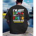 I'm Not Short I'm Pre-K Teacher Size Back To School Teacher Men's Back Print T-Shirt, funny gift I'm Not Short I'm Pre-K Teacher Size Back To School Teacher Men's Back Print T-Shirt, funny gift