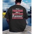I'm A Teacher And A Marathon Runner Don't Underestimate Me Men Women Men's Back Print T-Shirt, funny gift I'm A Teacher And A Marathon Runner Don't Underestimate Me Men Women Men's Back Print T-Shirt, funny gift