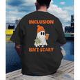 Inclusion Isn't Scary Shirt Halloween SLP Sped Teacher Men's Back Print T-Shirt, funny gift