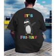 It's Fri-Yay Dabbing Penguin Friday Weekend Teacher Student Men's Back Print T-Shirt, funny gift It's Fri-Yay Dabbing Penguin Friday Weekend Teacher Student Men's Back Print T-Shirt, funny gift