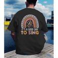 It's A Good Day To Sing Back To School Music Teacher Men's Back Print T-Shirt, funny gift It's A Good Day To Sing Back To School Music Teacher Men's Back Print T-Shirt, funny gift