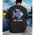 Be Kind Rainbow Fish Teacher Life Teaching Back To School Men's Back Print T-Shirt, funny gift Be Kind Rainbow Fish Teacher Life Teaching Back To School Men's Back Print T-Shirt, funny gift