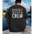 Kinder Crew Shirt Kindergarten Boy Girl Student Teacher Men's Back Print T-Shirt, funny gift