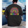 Kindergarten Rainbow Girls Boys Teacher Team Kinder Squad Men's Back Print T-Shirt, funny gift Kindergarten Rainbow Girls Boys Teacher Team Kinder Squad Men's Back Print T-Shirt, funny gift