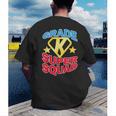 Kindergarten Super Squad Superhero Teacher Team Men Women Girls Kids Men's Back Print T-Shirt, funny gift