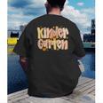 Kindergarten Teacher Fall Pumpkin Autumn Cute Men's Back Print T-Shirt, funny gift Kindergarten Teacher Fall Pumpkin Autumn Cute Men's Back Print T-Shirt, funny gift