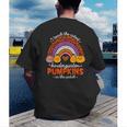 Kindergarten Teacher Pumpkin Patch Cute Men's Back Print T-Shirt, funny gift