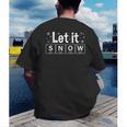 Let It Snow Christmas Pajamas Chemistry Teacher Men's Back Print T-Shirt, funny gift Let It Snow Christmas Pajamas Chemistry Teacher Men's Back Print T-Shirt, funny gift