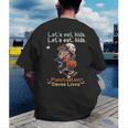 Let's Eat Kids Grammar Werewolf Halloween Teacher Men's Back Print T-Shirt, funny gift Let's Eat Kids Grammar Werewolf Halloween Teacher Men's Back Print T-Shirt, funny gift