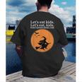 Let's Eat Kids Punctuation Saves Live Witch Grammar Teacher Men's Back Print T-Shirt, funny gift Let's Eat Kids Punctuation Saves Live Witch Grammar Teacher Men's Back Print T-Shirt, funny gift