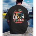 Let's Learn Today Teacher Motivational Back To School Men's Back Print T-Shirt, funny gift Let's Learn Today Teacher Motivational Back To School Men's Back Print T-Shirt, funny gift