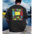 Level Up Your Education Gaming Inspired Teacher Gamers Men's Back Print T-Shirt, funny gift