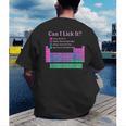 Can I Lick It Periodic Table Teacher Student Kids Men's Back Print T-Shirt, funny gift Can I Lick It Periodic Table Teacher Student Kids Men's Back Print T-Shirt, funny gift