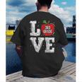 LOVE Apple 3rd Grade Teacher Student School Men's Back Print T-Shirt, funny gift LOVE Apple 3rd Grade Teacher Student School Men's Back Print T-Shirt, funny gift
