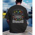 I Love My Job For All The Little Reasons Kid Daycare Teacher Men's Back Print T-Shirt, funny gift