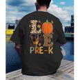 Love Pre-k Teacher Shirts Autumn Fall Pumpkin Fall Leopard Men's Back Print T-Shirt, funny gift Love Pre-k Teacher Shirts Autumn Fall Pumpkin Fall Leopard Men's Back Print T-Shirt, funny gift