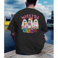 Maestra Pantasmas Conchas Teacher Mexican Halloween Men's Back Print T-Shirt, funny gift Maestra Pantasmas Conchas Teacher Mexican Halloween Men's Back Print T-Shirt, funny gift