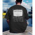 Matching Group Halloween Costume For Teachers Men's Back Print T-Shirt, funny gift Matching Group Halloween Costume For Teachers Men's Back Print T-Shirt, funny gift