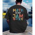 Math Is My Jam School Mathematics Women Men Math Teacher Men's Back Print T-Shirt, funny gift Math Is My Jam School Mathematics Women Men Math Teacher Men's Back Print T-Shirt, funny gift
