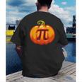 Math Teacher Halloween Costume Pumpkin Pi Pun Pie Men Men's Back Print T-Shirt, funny gift
