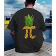 Math Teacher Hawaiian Shirts Pineapple Pi Day Symbol Men's Back Print T-Shirt, funny gift
