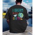 Multilingual Teacher In Dos Idiomas Linguist Language Men's Back Print T-Shirt, funny gift