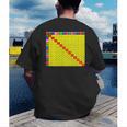 Multiplication Table Chart Math Shirt Teacher Student Outfit For Men Women Girls Kids Men's Back Print T-Shirt, funny gift