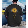 Music Teacher Shirt Sunflower Music Notes Musician Singer Men's Back Print T-Shirt, funny gift Music Teacher Shirt Sunflower Music Notes Musician Singer Men's Back Print T-Shirt, funny gift