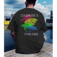 Nerdy Darwin's Finches Evolution Science Biology Teacher Men's Back Print T-Shirt, funny gift Nerdy Darwin's Finches Evolution Science Biology Teacher Men's Back Print T-Shirt, funny gift