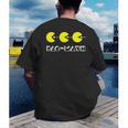 Nerdy Pac-Math Nom Retro Game Precalculus Math Teacher Men's Back Print T-Shirt, funny gift Nerdy Pac-Math Nom Retro Game Precalculus Math Teacher Men's Back Print T-Shirt, funny gift