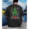 Oh Chemistree Scientist Chemical Christmas Xmas Teacher Men's Back Print T-Shirt, funny gift