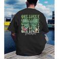 One Lucky Teacher Coquette Bow St Patricks Day Teacher Men's Back Print T-Shirt, funny gift
