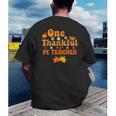One Thankful PE Teacher Thanksgiving Fall Autumn Groovy Men's Back Print T-Shirt, funny gift One Thankful PE Teacher Thanksgiving Fall Autumn Groovy Men's Back Print T-Shirt, funny gift