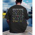 Outer Space Alphabet Kindergarten Teachers 1st Day Of School Men's Back Print T-Shirt, funny gift