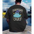 Pajama Day School Spirit Week Fun Cloud Teacher Student Men's Back Print T-Shirt, funny gift