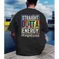 Paraprofessional Straight Outta Energy Teacher Life For Men Women Men's Back Print T-Shirt, funny gift