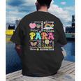 Paras Make It Possible Paraprofessional Paraeducator Teacher Men's Back Print T-Shirt, funny gift Paras Make It Possible Paraprofessional Paraeducator Teacher Men's Back Print T-Shirt, funny gift
