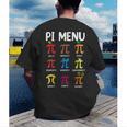 Pi Menu 314 Pi Symbol Math Teacher Happy Pi Day Men's Back Print T-Shirt, funny gift Pi Menu 314 Pi Symbol Math Teacher Happy Pi Day Men's Back Print T-Shirt, funny gift